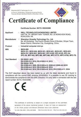 1. CE Certificate(001)